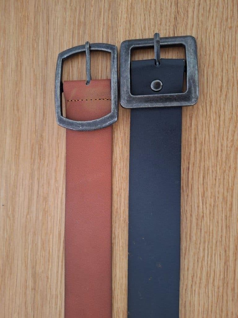 2 leren riemen Carmaque, bruin en zwart, Carmaque, Echt leder, Ophalen of Verzenden, Zo goed als nieuw