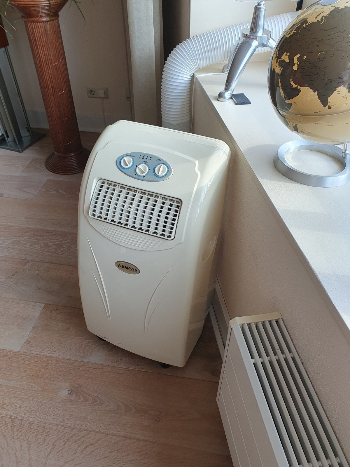 Amcor Mobiele Airco - Koelen en Ventileren, Ophalen, Gebruikt, Minder dan 60 m³, 3 snelheden of meer