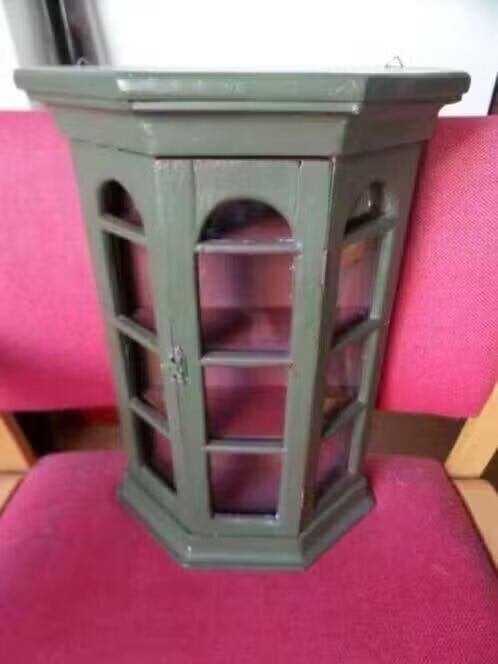 Antiek vitrine kastje - 1930 - H39xB28xD11cm - €70,=, Ophalen