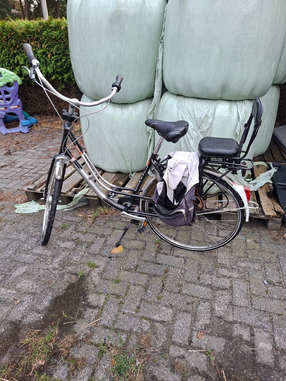 Gazelle Damesfiets /moederfiets met lage instap en kinderzit, Terugtraprem, (Extra) lage instap, Ophalen of Verzenden, Gazelle
