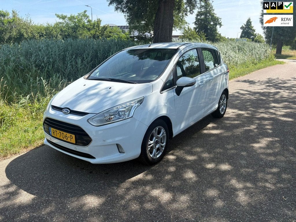 Ford B-Max 1.0 EcoBoost Titanium Airco Navi Trekhaak Pdc Cru, Auto's, Ford, Bedrijf, Te koop, B-Max, ABS, Achteruitrijcamera, Airbags