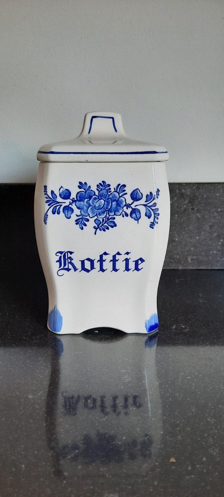 Vintage Oud Hollandse Koffiepot - Delfts Blauw Stijl, Antiek en Kunst, Antiek | Keramiek en Aardewerk, Ophalen of Verzenden