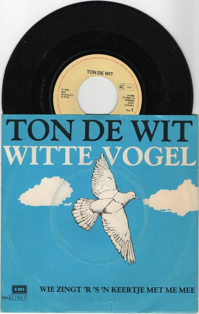 Ton de Wit – Witte Vogel, Ophalen of Verzenden, Gebruikt, 7 inch, Levenslied of Smartlap