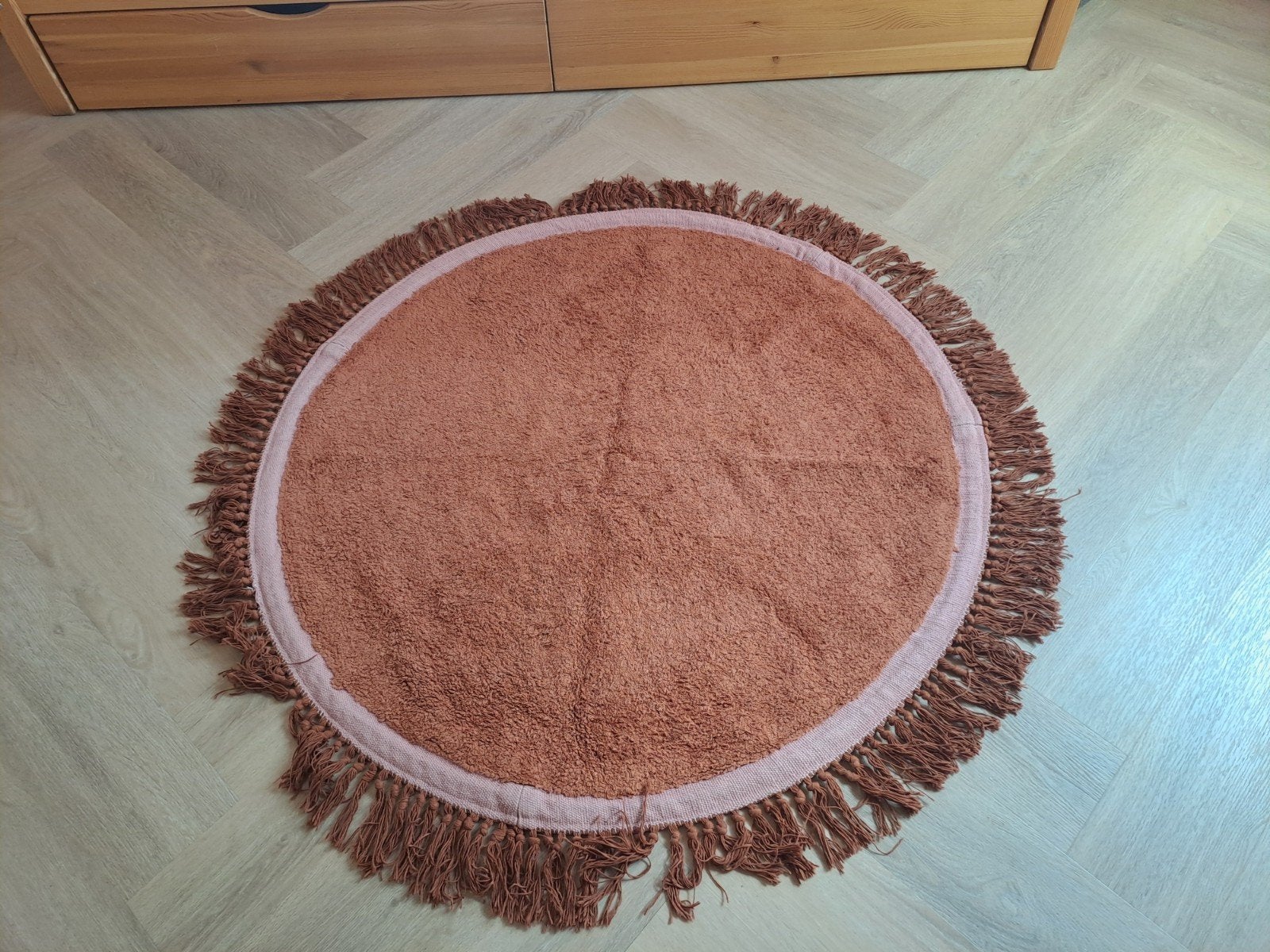 Tapis Petit vloerkleed - diameter 120 cm, Ophalen, Rond, Zo goed als nieuw, 100 tot 150 cm