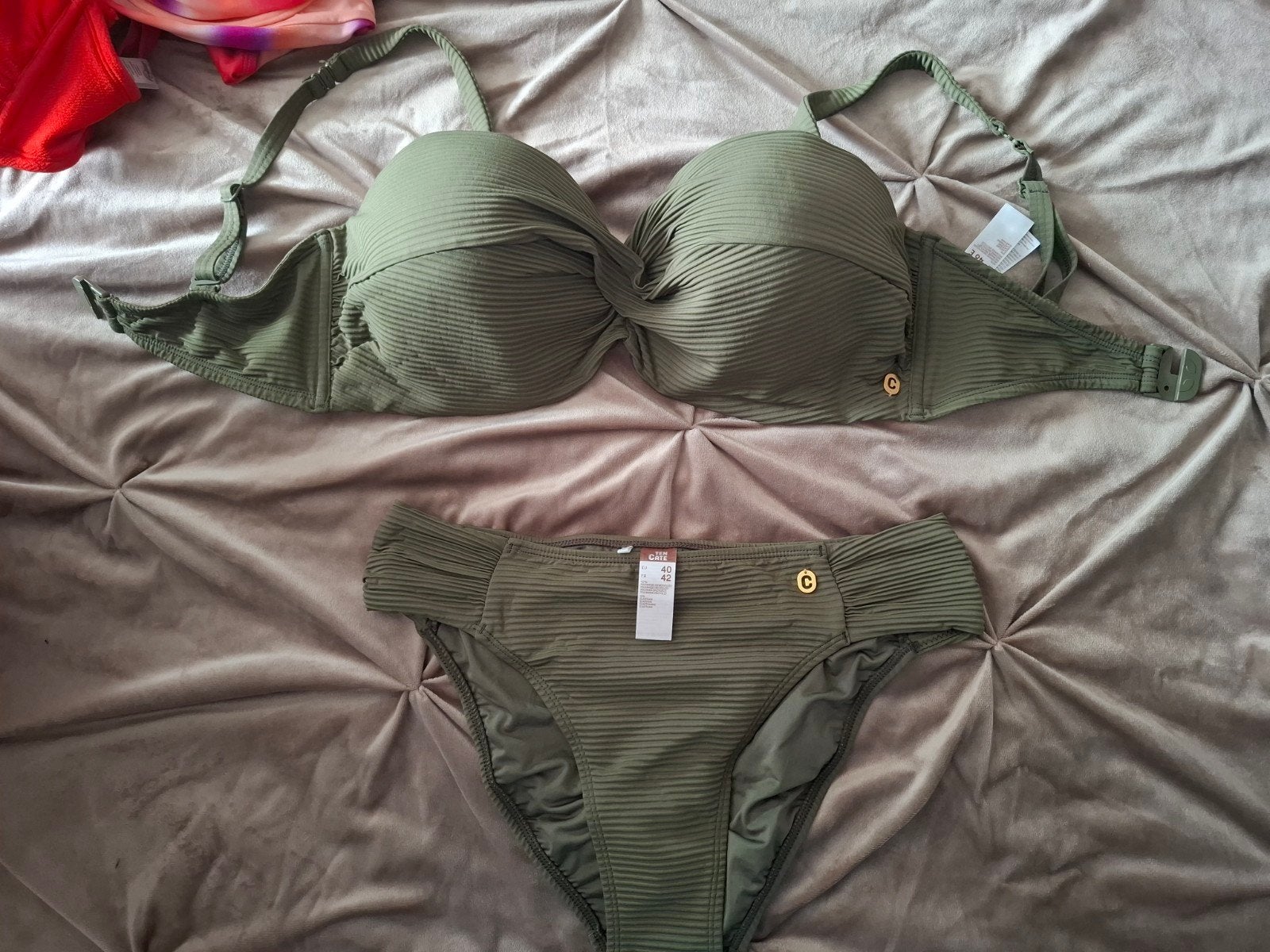 Groene bikini set van Ten Cate, maat 44E/40, Ten Cate, Verzenden, Nieuw, Bikini