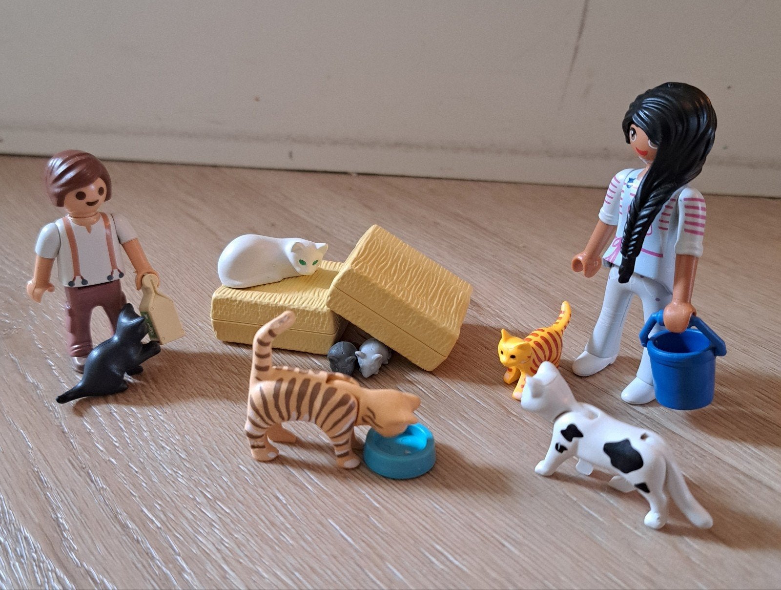 Playmobil 71308 Kattenfamily, Ophalen of Verzenden, Zo goed als nieuw, Complete set
