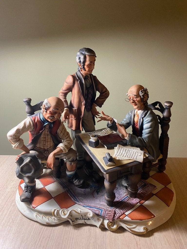 Porselein beeld L’eredita, Capodimonte - 26 cm - Porcelain, Ophalen