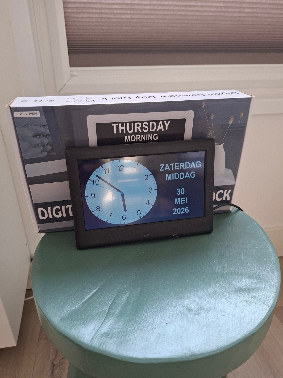 Digitale Kalender Dag Klok, Ophalen of Verzenden, Nieuw, Digitaal, Wekker of Tafelklok