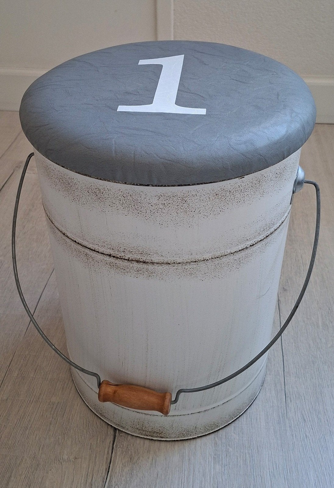 leuke emmer/poef, Ophalen, Minder dan 50 cm, Rond, Minder dan 50 cm