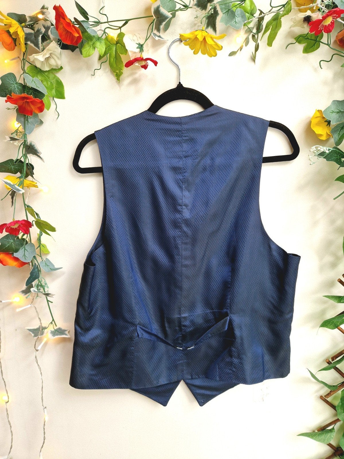 Prachtig vintage Wilvorst bloemen gilet, Ophalen of Verzenden, Zo goed als nieuw, Maat 38/40 (M), Blauw