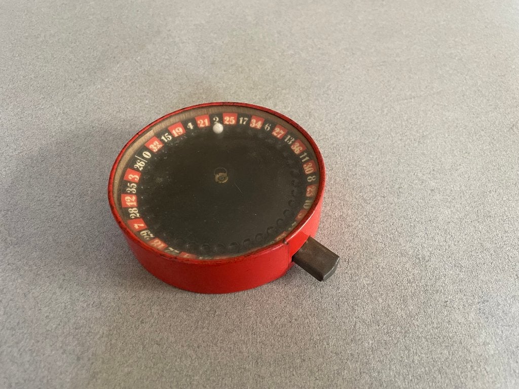Klein antiek roulette spelletje US zone Germany 1945-1948, Ophalen of Verzenden