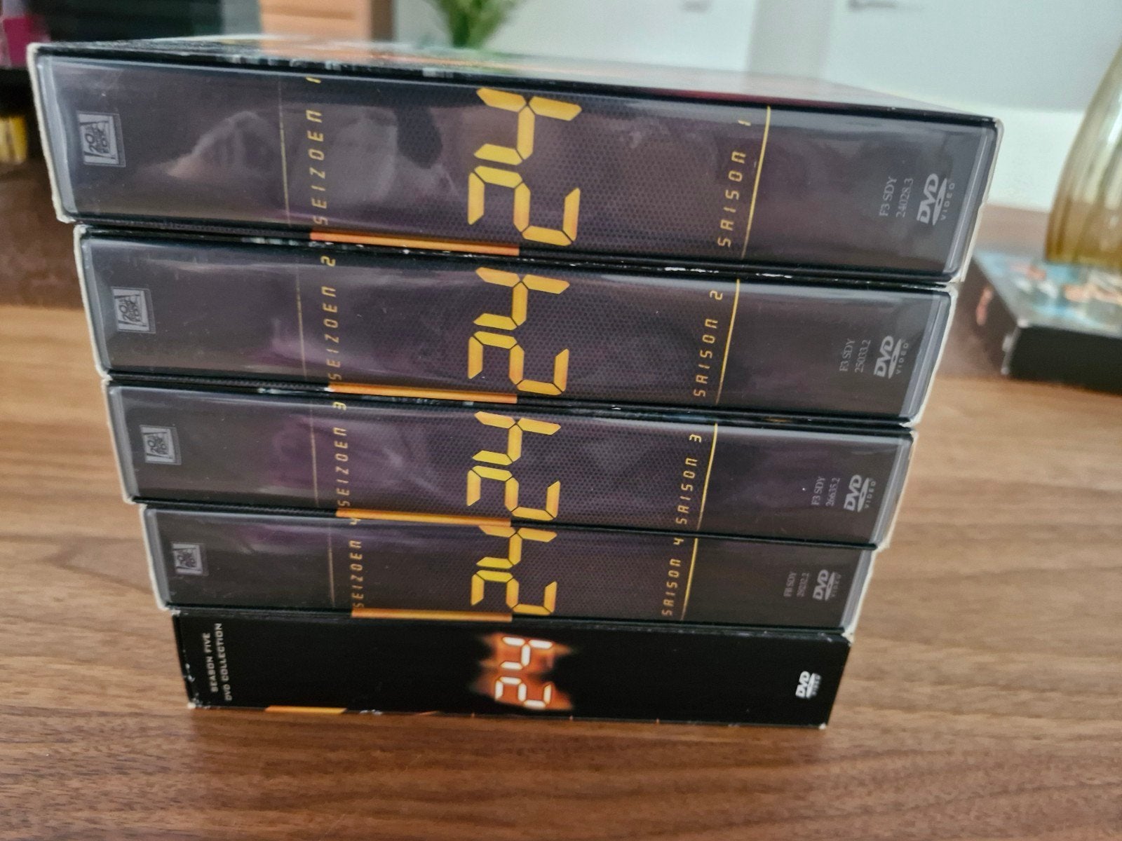 24 Seizoen 1-5 DVD Boxset - Actiethriller Kiefer Sutherland, Nederlands, Actiethriller, Ophalen of Verzenden, Inclusief doosje