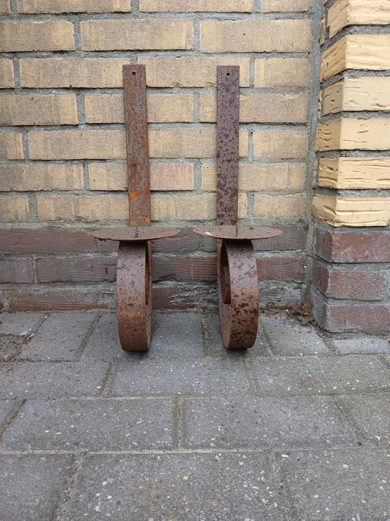 Kandelaars 2 stuks, Ophalen of Verzenden, Kandelaar, 50 tot 75 cm