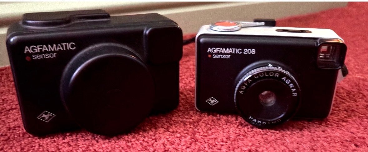 Agfamatic Sensor en Agfamatic 208 Sensor camera's, Ophalen of Verzenden, Gebruikt, Compact, Overige Merken