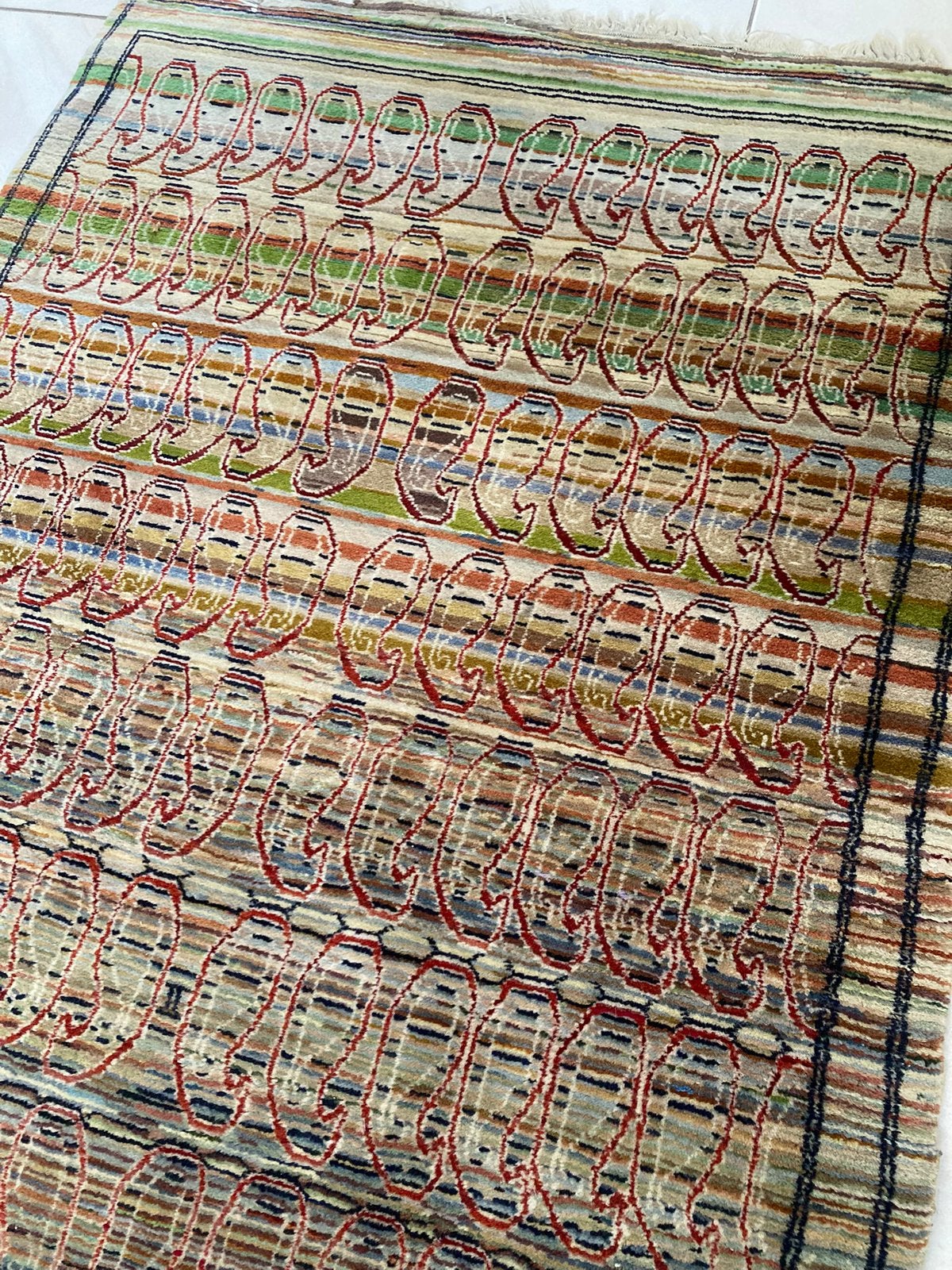 Perzisch kleedje, Gebruikt, 150 tot 200 cm, Rechthoekig, 50 tot 100 cm