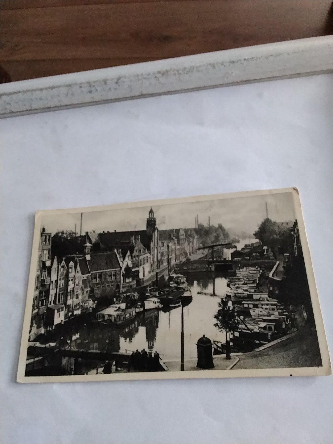 Oude Ansichtkaart Rotterdam  Aelbrechtskolk Delfshaven -1957, Ophalen of Verzenden, 1920 tot 1940, Gelopen, Zuid-Holland