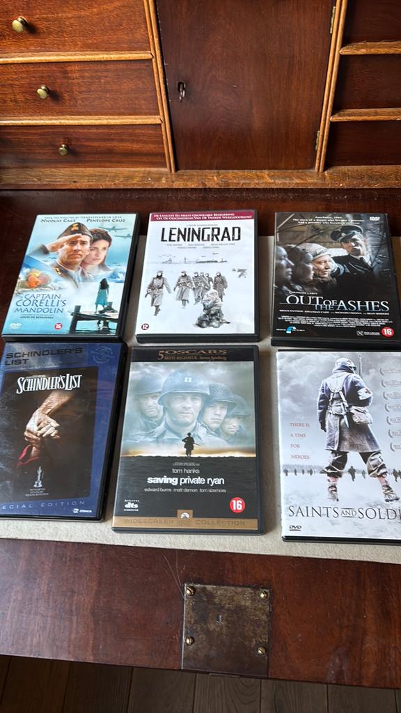 Saving private ryan- Schindler’s list- Leninggrad  ea, Cd's en Dvd's, Ophalen of Verzenden, Zo goed als nieuw, Detective en Krimi