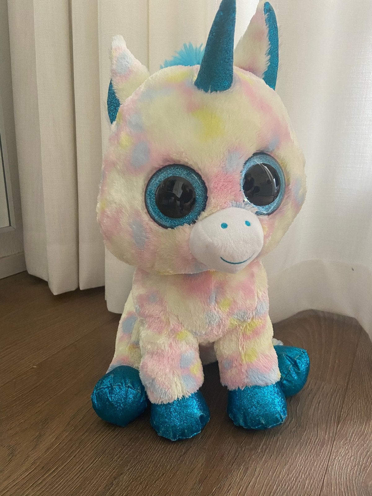 Ty Blitz Eenhoorn Knuffel - 40 cm, Kinderen en Baby's, Speelgoed | Knuffels en Pluche, Eenhoorn, Ophalen of Verzenden, Zo goed als nieuw