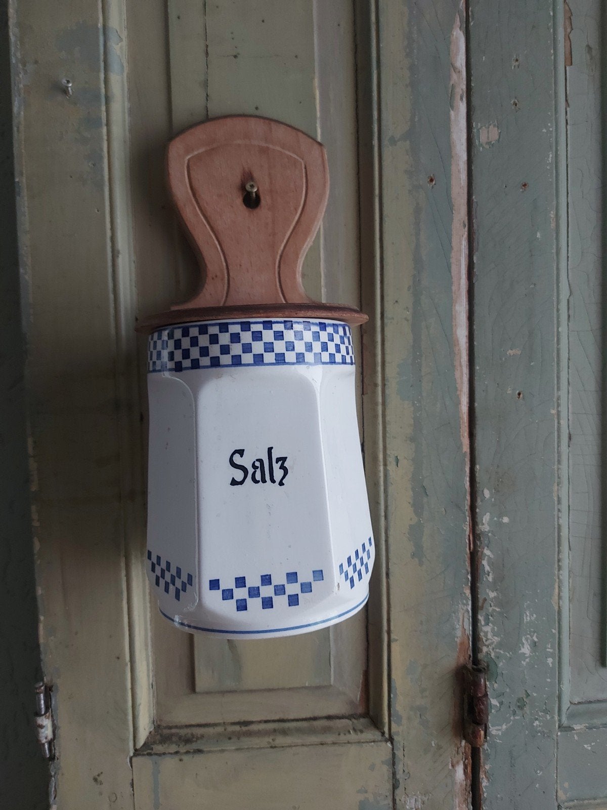 Antieke zoutpot hangen of staan, Ophalen of Verzenden