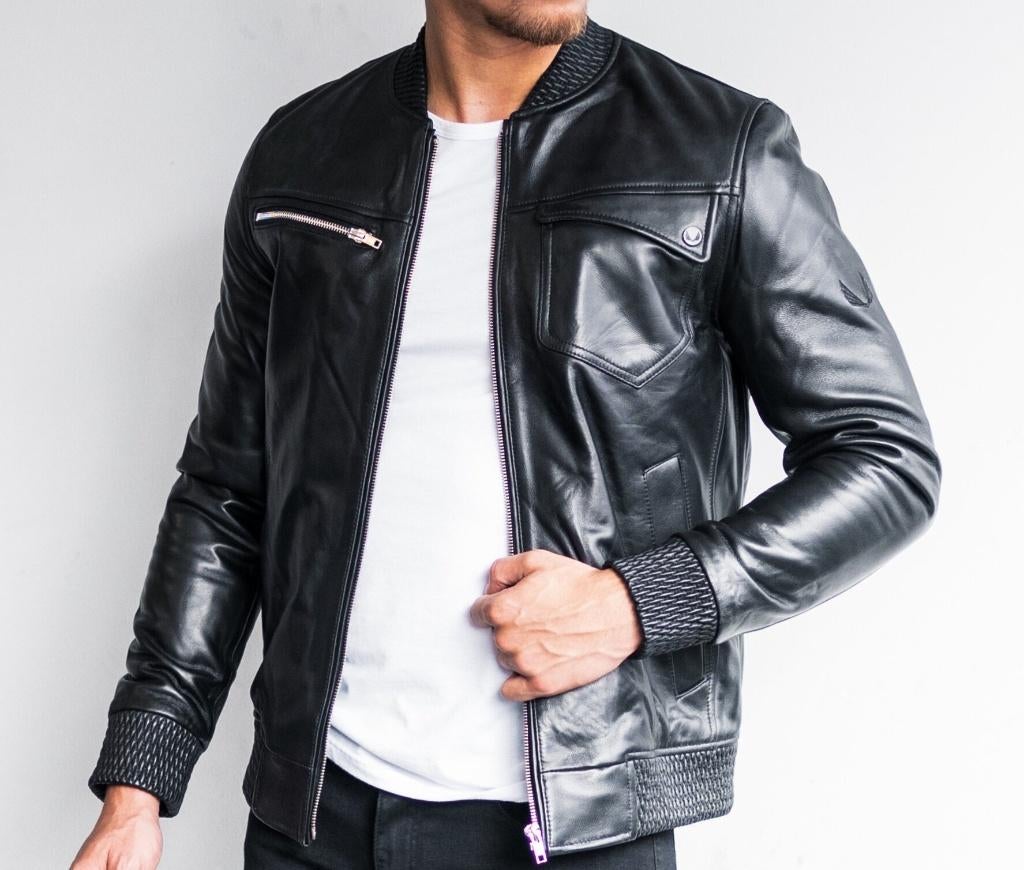 Zumo Mondial slim fit leather jacket - maat M - Zwart -Nieuw, Zumo, Zwart, Nieuw, Verzenden