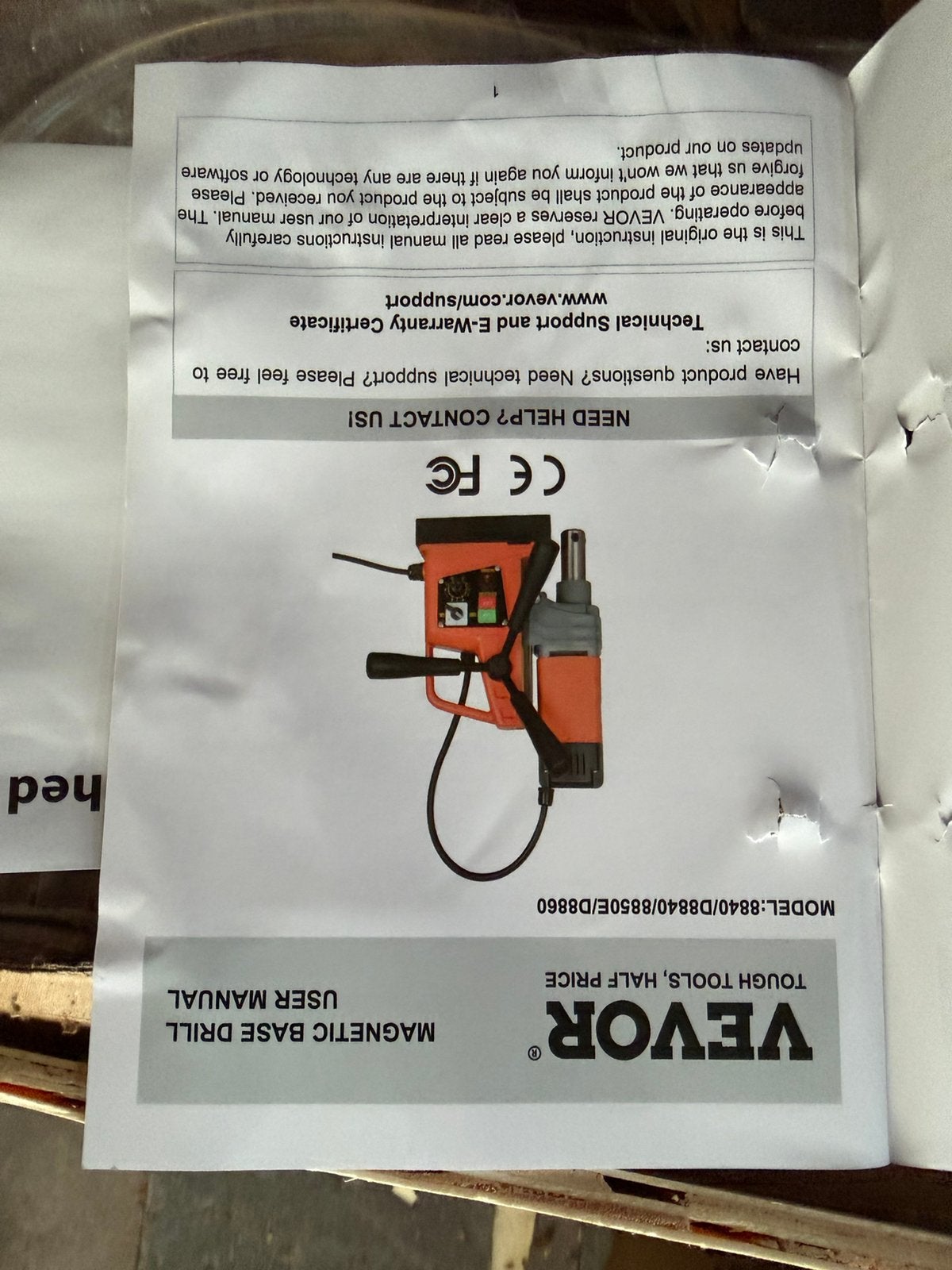 Magneetboor Kernboor - Elektromagneet - Compleet met Boren, Overige typen, Ophalen of Verzenden, Zo goed als nieuw, X