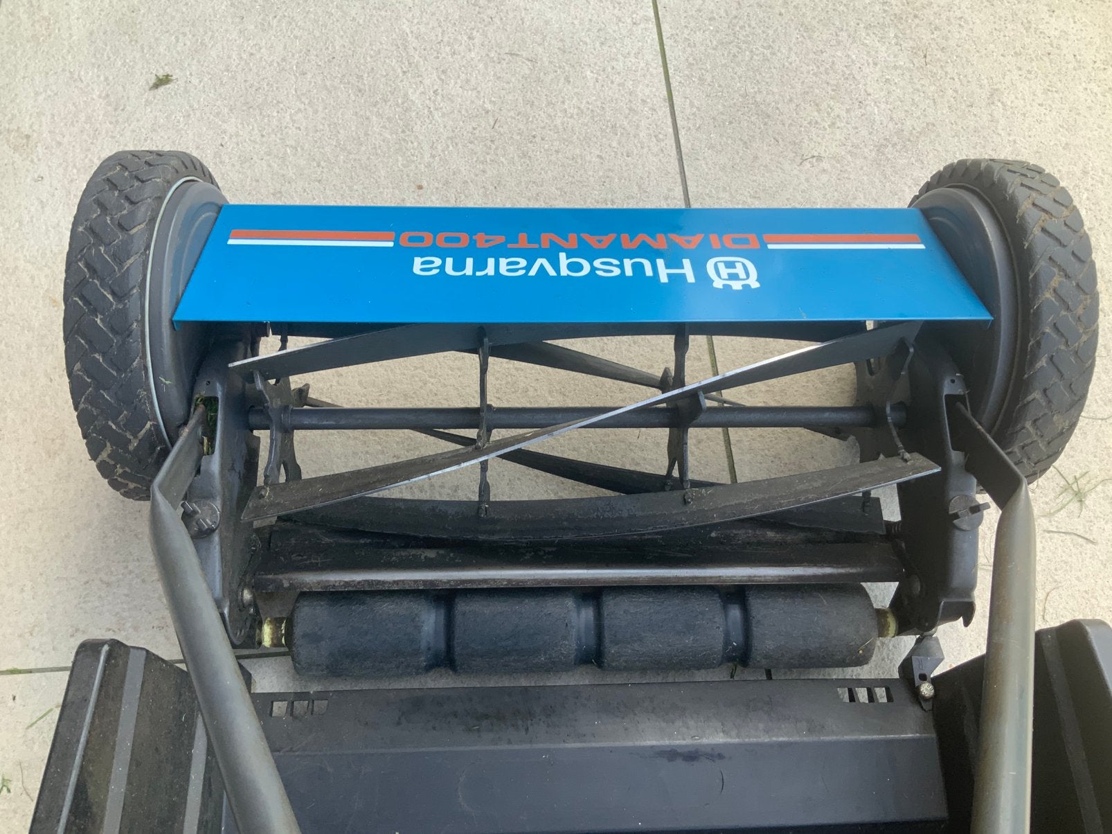 Husqvarna Diamant400 handkooimaaier, 40 cm breed, opvangbak