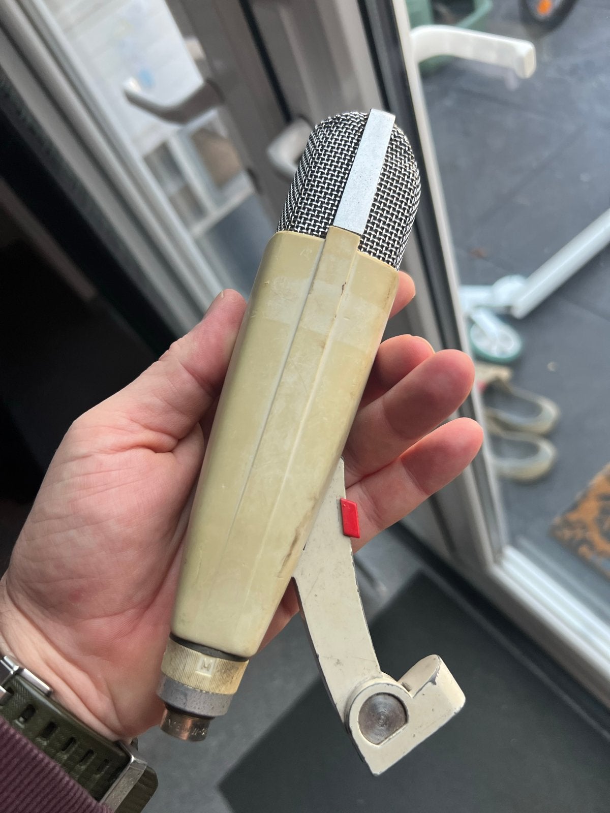 Vintage Senheiser md421 microfoon met standaard, Muziek en Instrumenten, Ophalen of Verzenden, Gebruikt, Overige typen