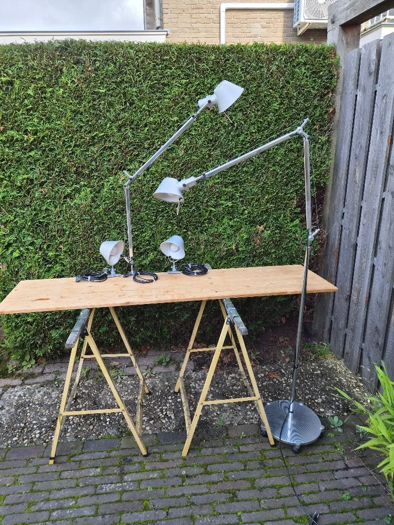 Set Artemide Tolomeo lampen, Overige merken, Zo goed als nieuw, Zilver, Ophalen