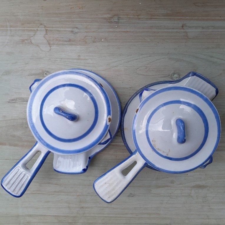 2 botersauspannetjes Husqvarna, Met deksel, Ophalen of Verzenden, Gebruikt, Gietijzer