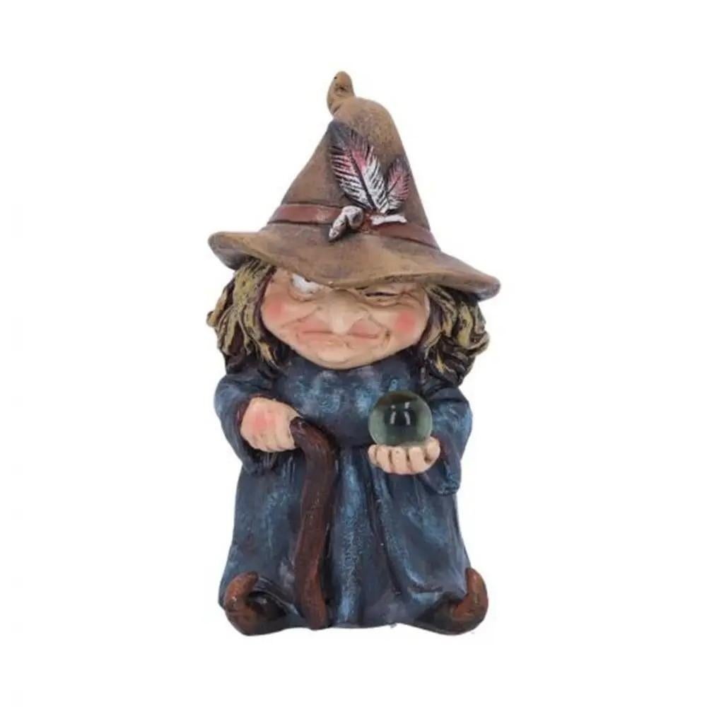 Prachtige tuinbeeldjes / tuinkabouters Heksen (11cm), Ophalen of Verzenden, Nieuw, Steen