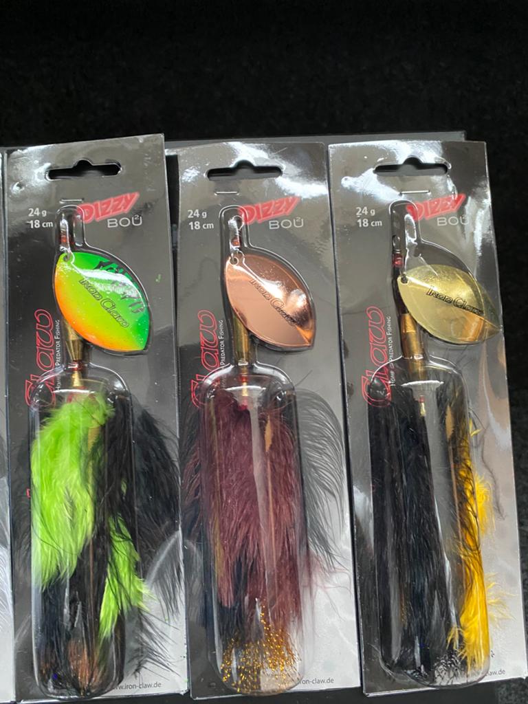 Iron Claw Dizzy Bou Bucktail spinner 18cm 24gr zwaar, D, Overige typen, Nieuw, Ophalen of Verzenden