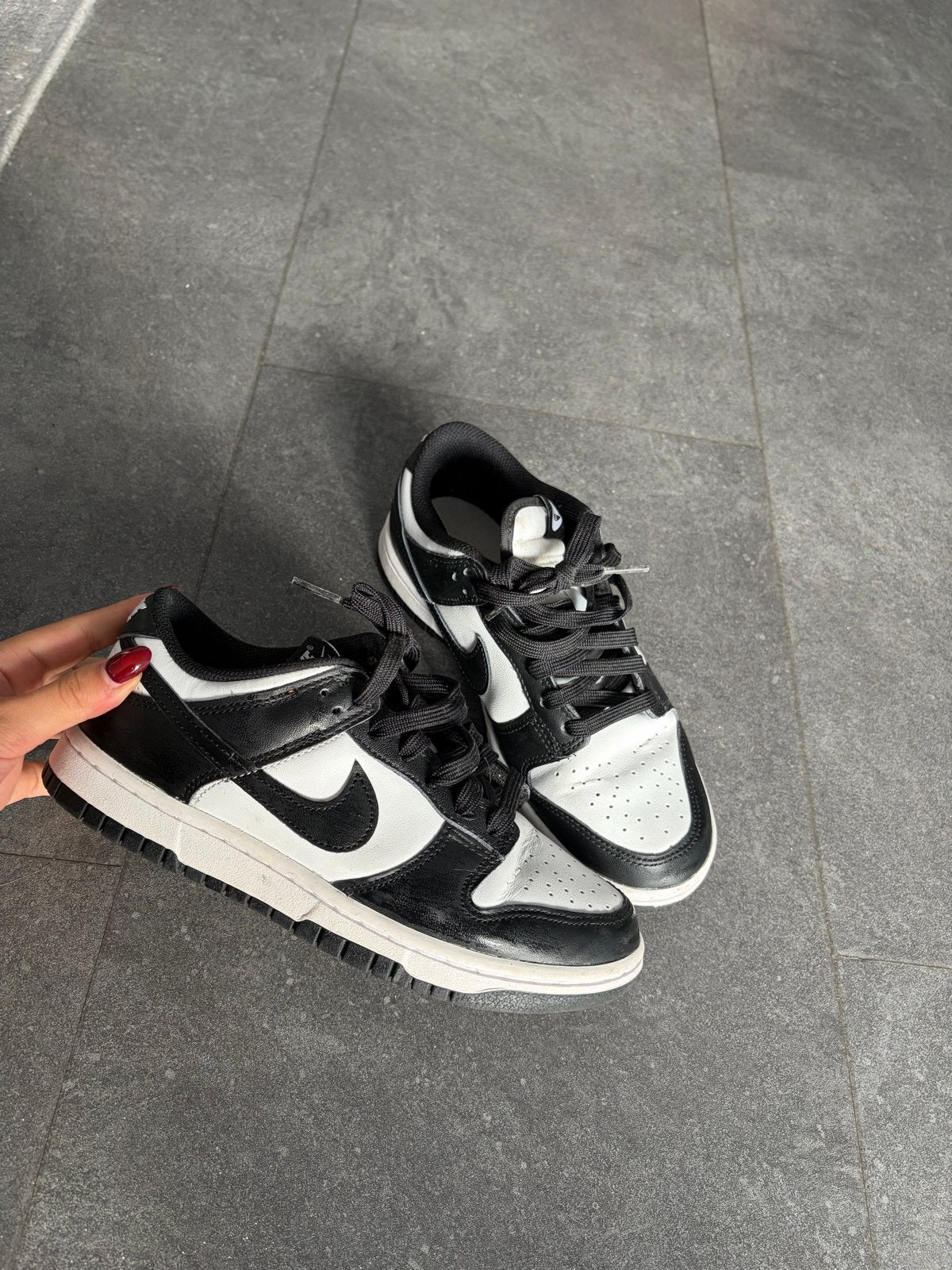 Nike Dunks Zwart - Maat 37.5, Ophalen of Verzenden, Gedragen, Zwart, Sneakers of Gympen