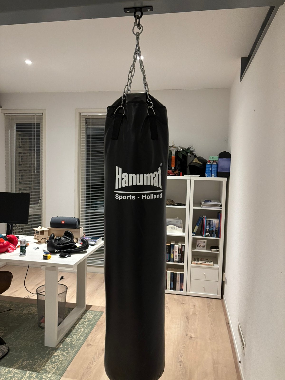 Bokszak 150 cm inclusief ketting, Ophalen, Zo goed als nieuw, Bokszak