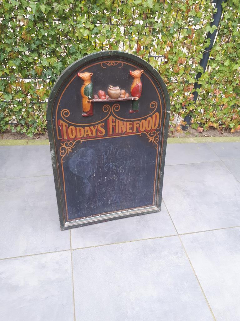 Vintage reclame krijtbord, Huis en Inrichting, Woonaccessoires | Memoborden, Ophalen, Gebruikt, Krijtbord