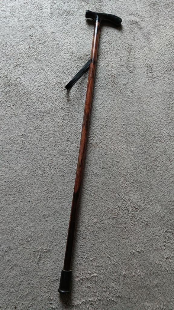 Mooie hardhouten wandelstok met polsbandje - lengte 80 cm, Ophalen of Verzenden, Gebruikt
