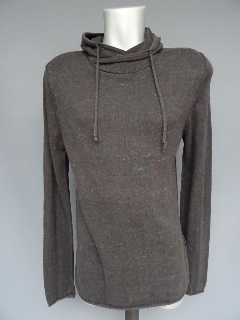 SALE !! H & M maat M, gebreide hoodie/trui., Maat 48/50 (M), Zwart, Ophalen of Verzenden, Zo goed als nieuw