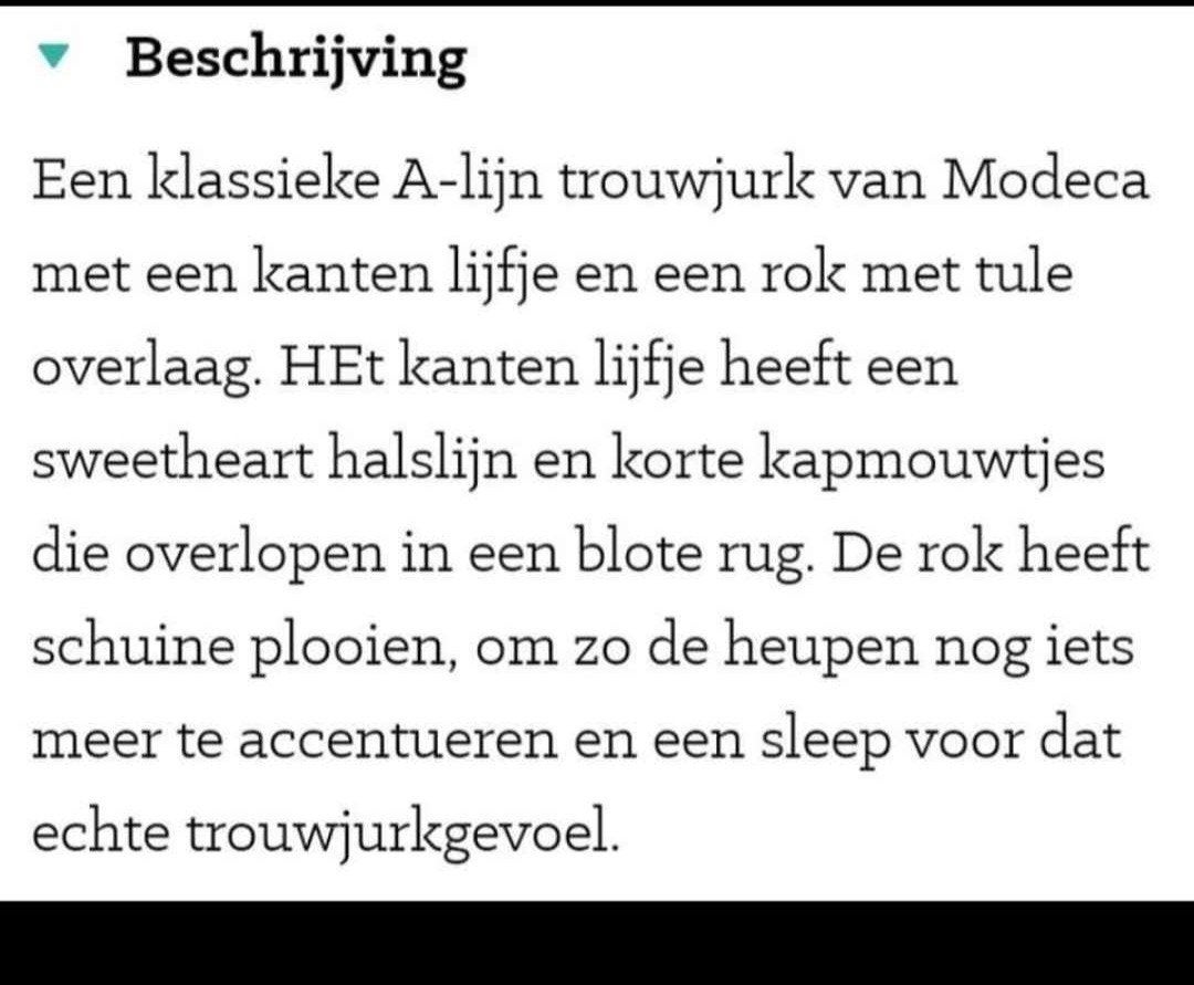trouwjurk Modeca, Ophalen, Zo goed als nieuw, Wit, Trouwjurk