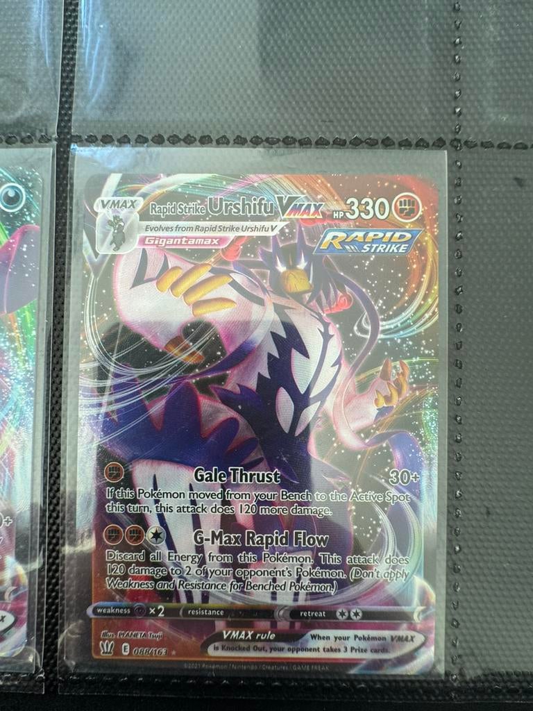 Rapid strike Urshifu Vmax 088/163 Battle styles, Ophalen of Verzenden, Zo goed als nieuw