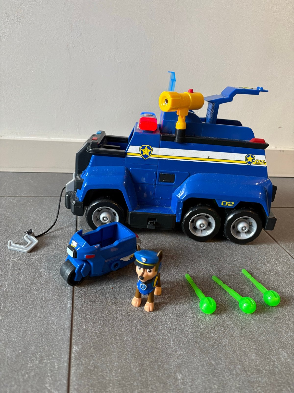 Paw Patrol Chase's Cruiser met Chase figuur, Ophalen, Gebruikt