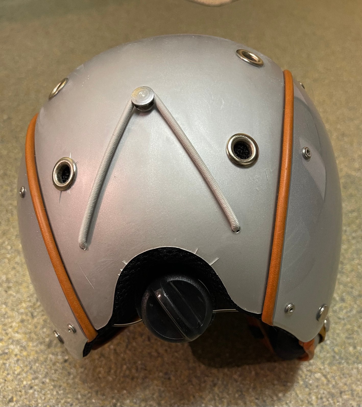 Bogner Skihelm – Maat S – Retro Zilver – Inclusief Koffer, Gebruikt, Overige typen, Skiën, Minder dan 100 cm