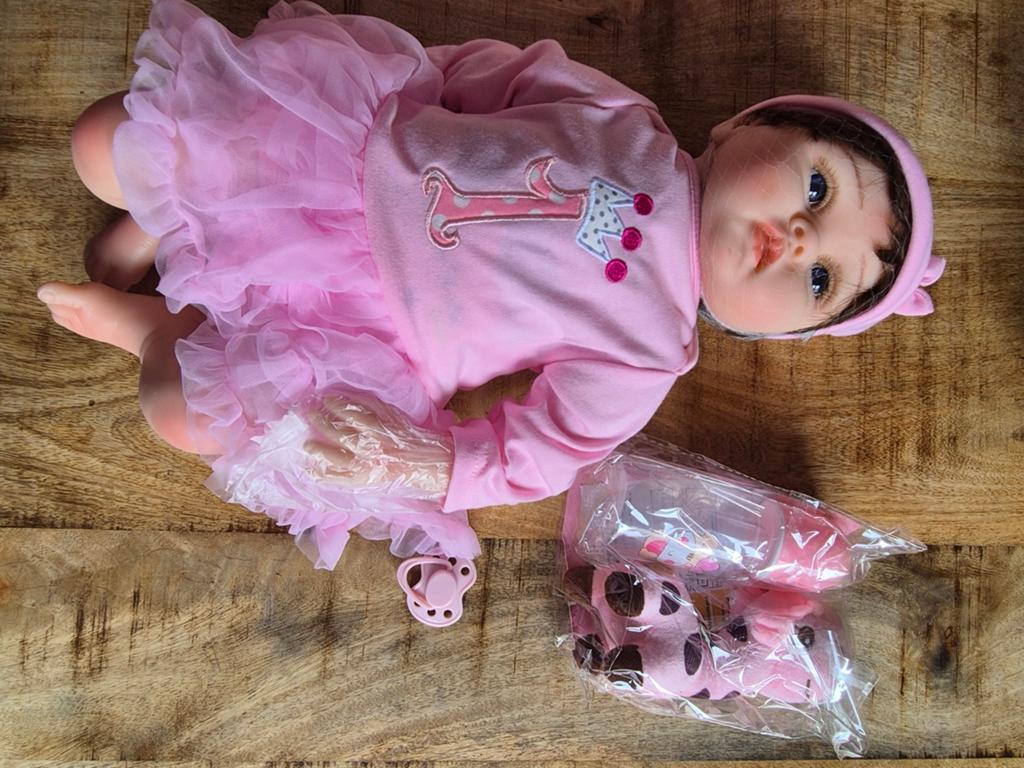 Reborn baby doll, Ophalen of Verzenden, Nieuw, Babypop