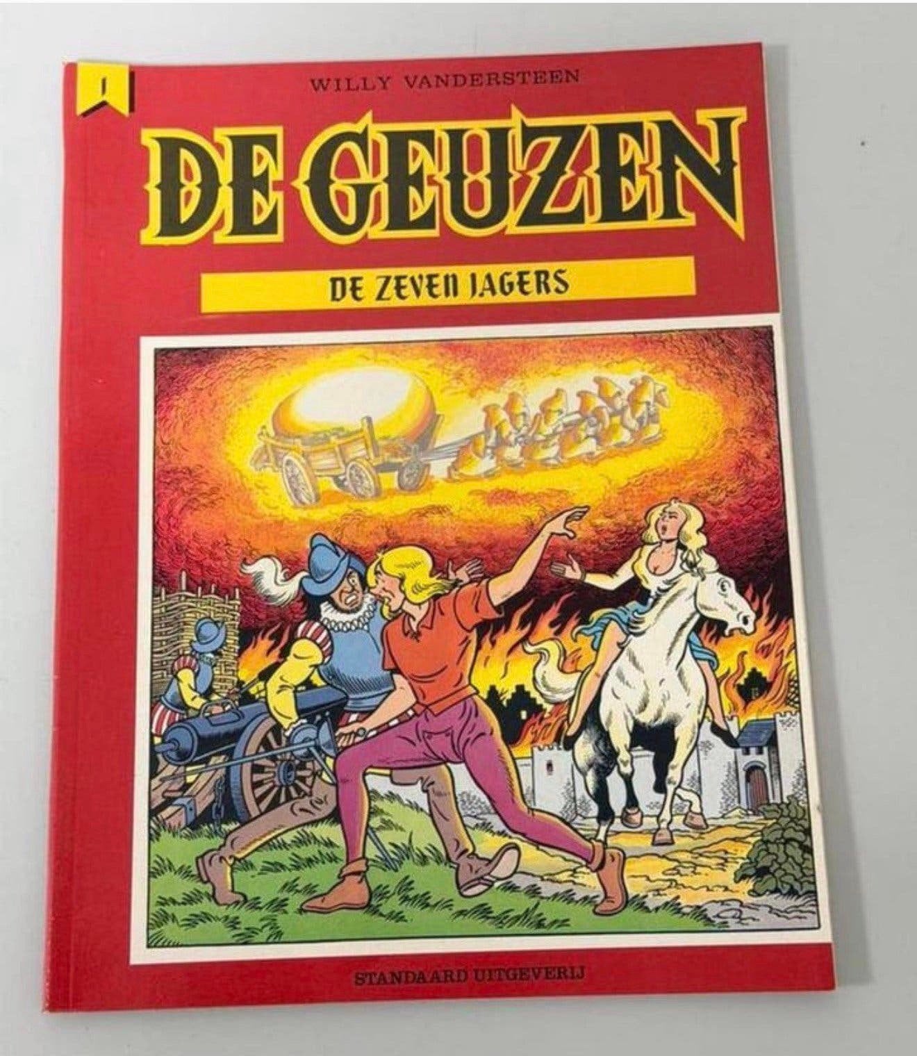 De Geuzen 01 – De Zeven Jagers | 1e druk 1985 | Vandersteen, Boeken, Eén stripboek, Ophalen of Verzenden, Zo goed als nieuw