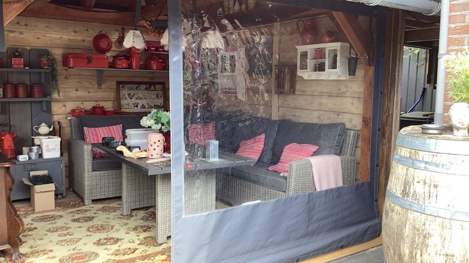 Tentdoek voor overkappingen, Ophalen, Gebruikt, Veranda