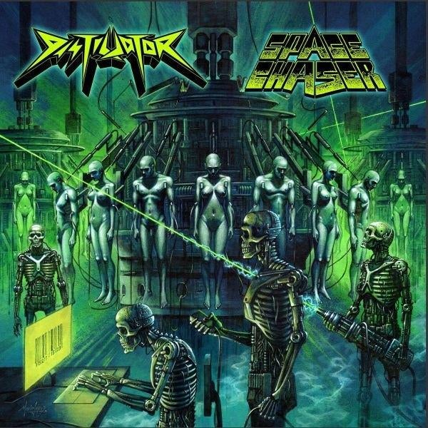 Distillator / Space Chaser - split LP NL Thrash Metal 2018, Inclusief insert, Ophalen of Verzenden, Nieuw in verpakking, 12 inch