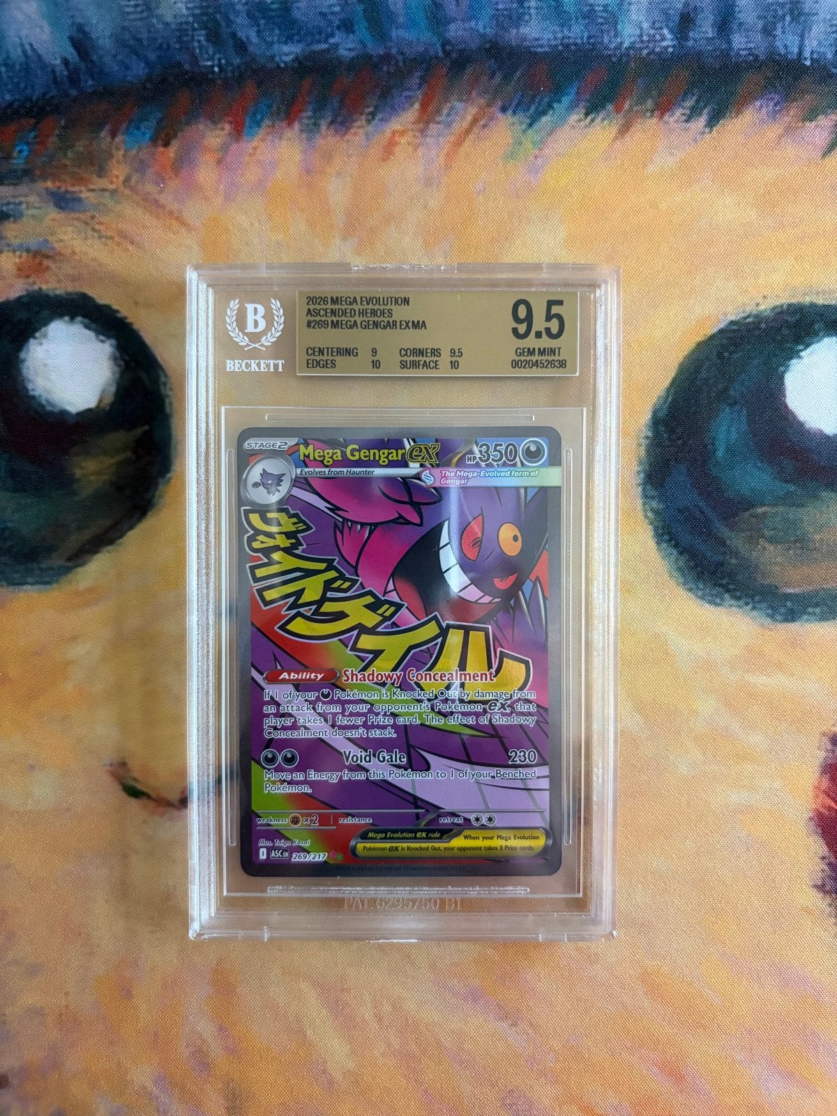 Gengar EX 269 - BGS 9.5, Ophalen, Zo goed als nieuw, Losse kaart