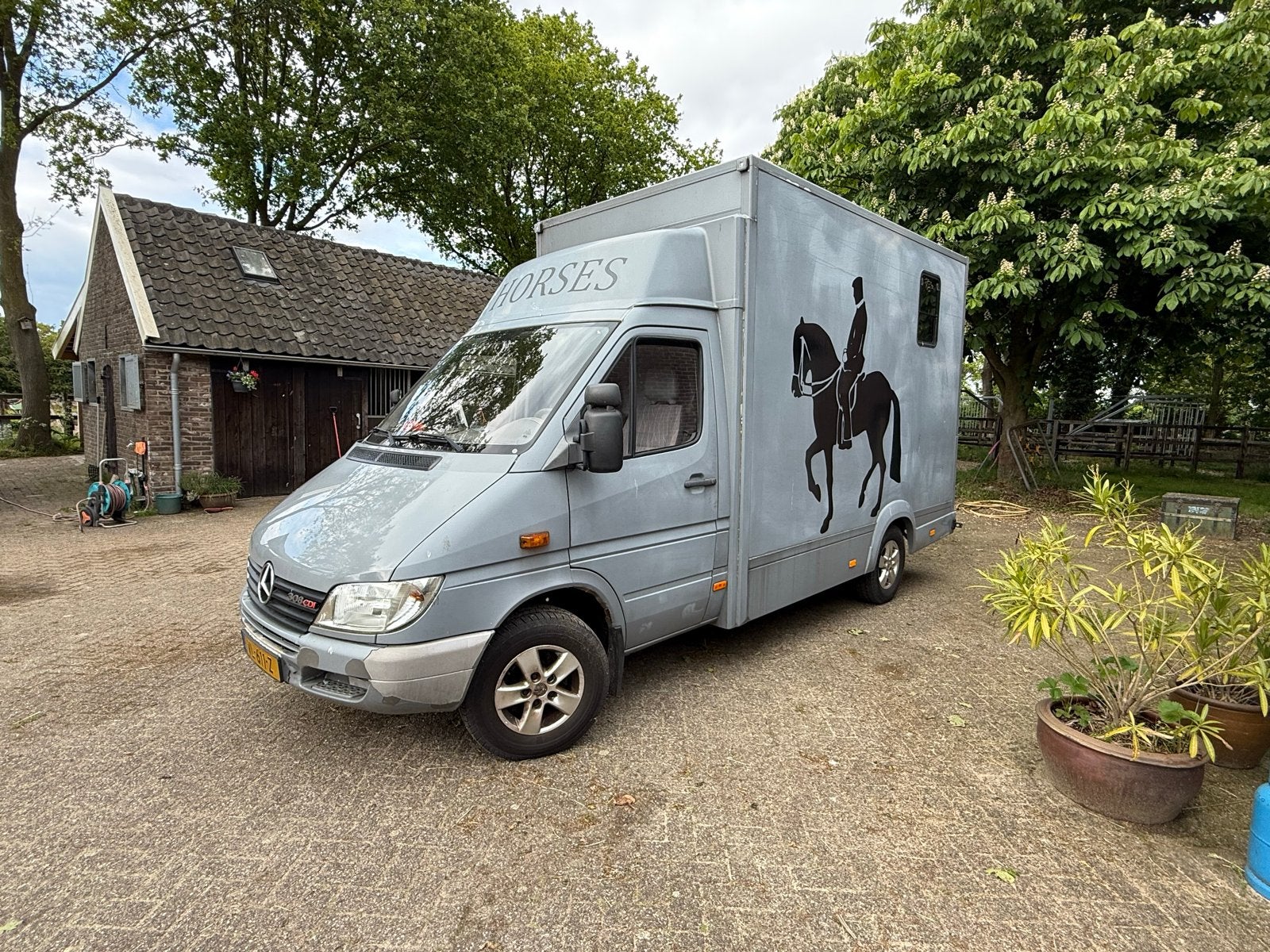 Paarden vrachtwagen Paardenvrachtwagen 2 paards APK Feb 2027, Ophalen, Gebruikt, Polyester, Overige typen