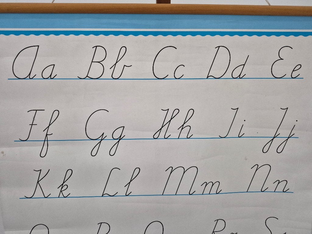 leuke schoolkaart van het alfabet, Ophalen of Verzenden, Overige thema's
