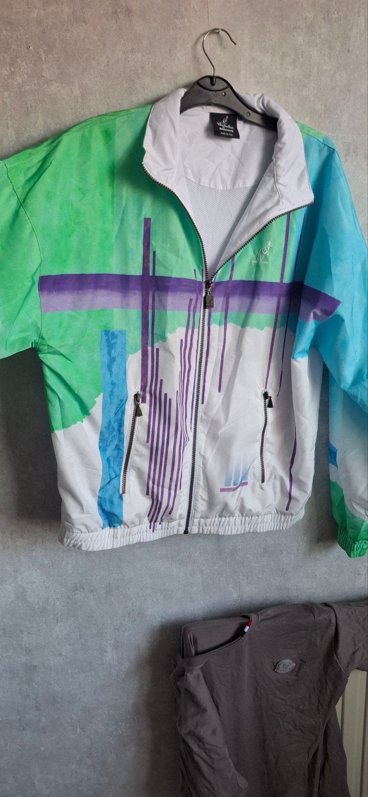 Vintage Australian Archive Windjack Maat M, Kleding | Dames, Ophalen, Zo goed als nieuw, Meerkleurig