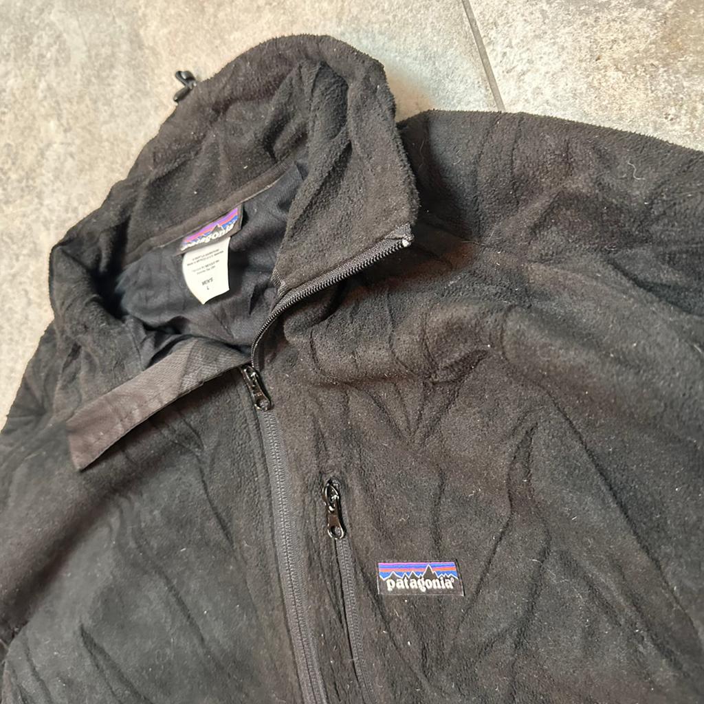 Patagonia Black Fleece Jacket Full Zip Size L, Ophalen of Verzenden, Zo goed als nieuw, Maat 52/54 (L), Zwart
