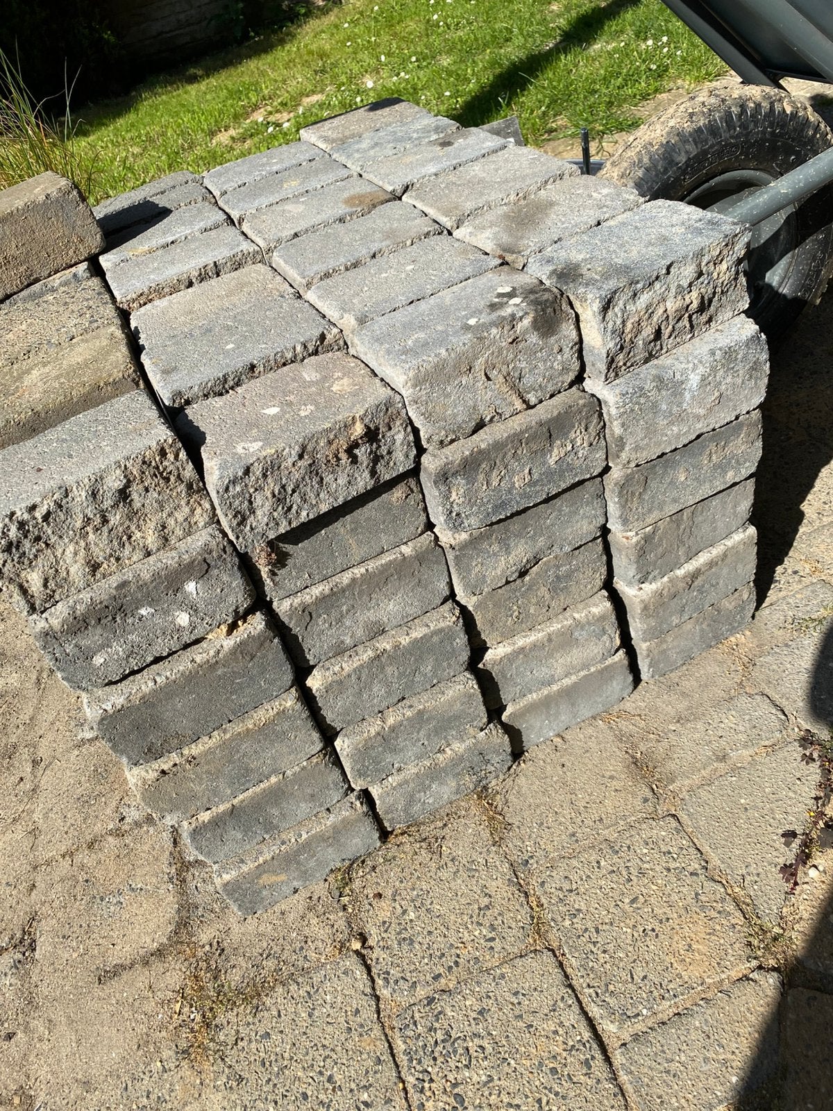 GRATIS koppelstones 20m2, Ophalen, Gebruikt, Klinkers, 10 m² of meer